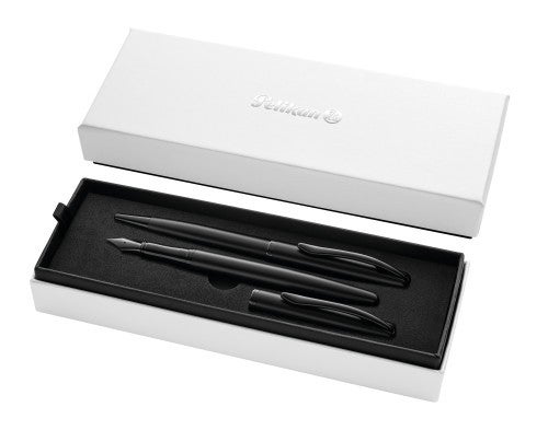 Pelikan 338 F Kugelschreiberminen Schwarz – Feine Spitze, 12 Stück, Edelstahl & Wolframkarbid