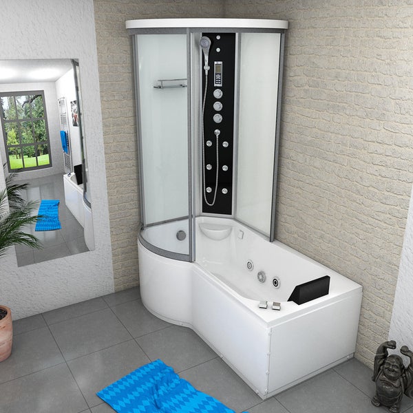 Whirlpool Wanne Duschkabine ws K55-R03-WP 100x170