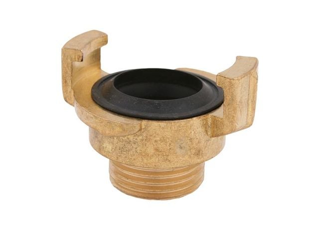 Geka Kupplung mit Außengewinde aus Messing mit Dichtung.