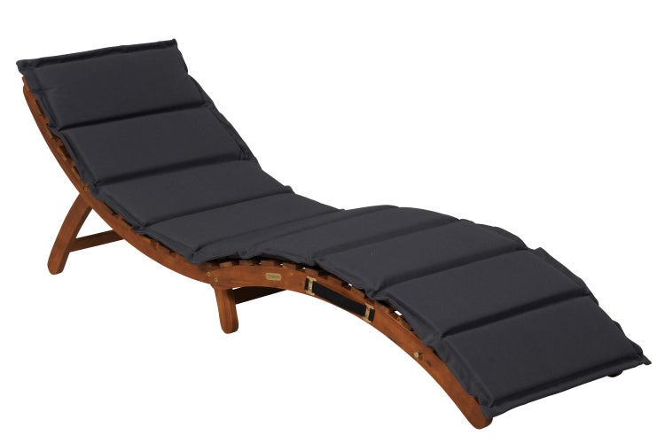 Holzliege mit Auflage