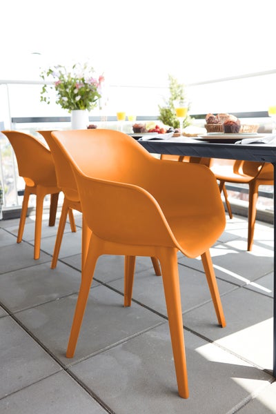 Keter Akola Gartenstuhl - 2 Stück - 55x56,5x80cm - Orange