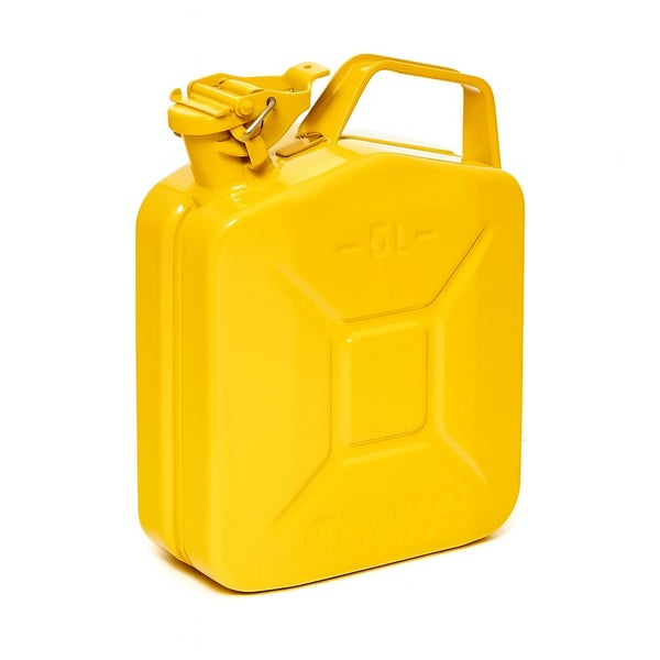 Gelber 5 Liter Kraftstoffkanister