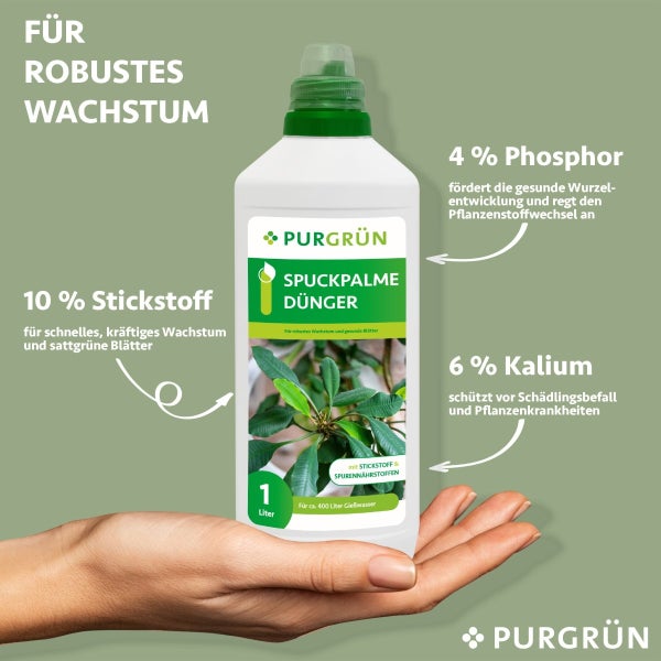 Purgrün Spuckpalme-Dünger 1 Liter