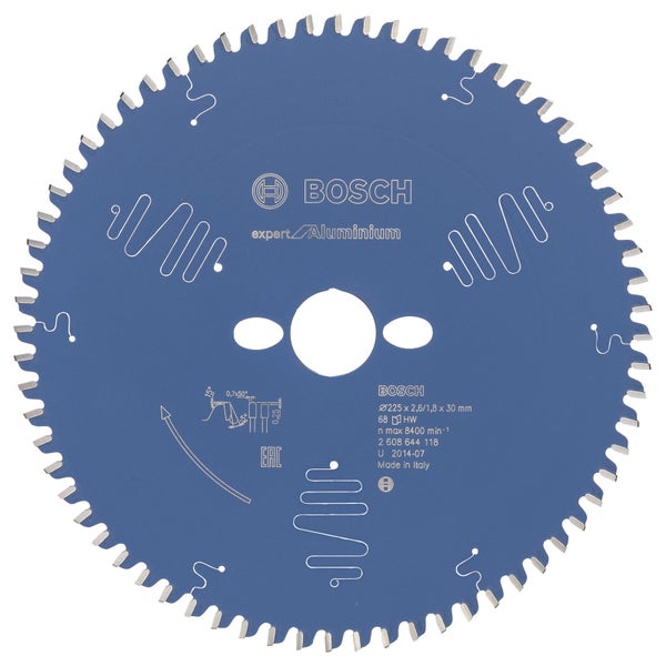 Bosch Kreissägeblatt Expert for Aluminium für Tischsägen 225 x 30 x 2,6 mm 68 - 2608644118