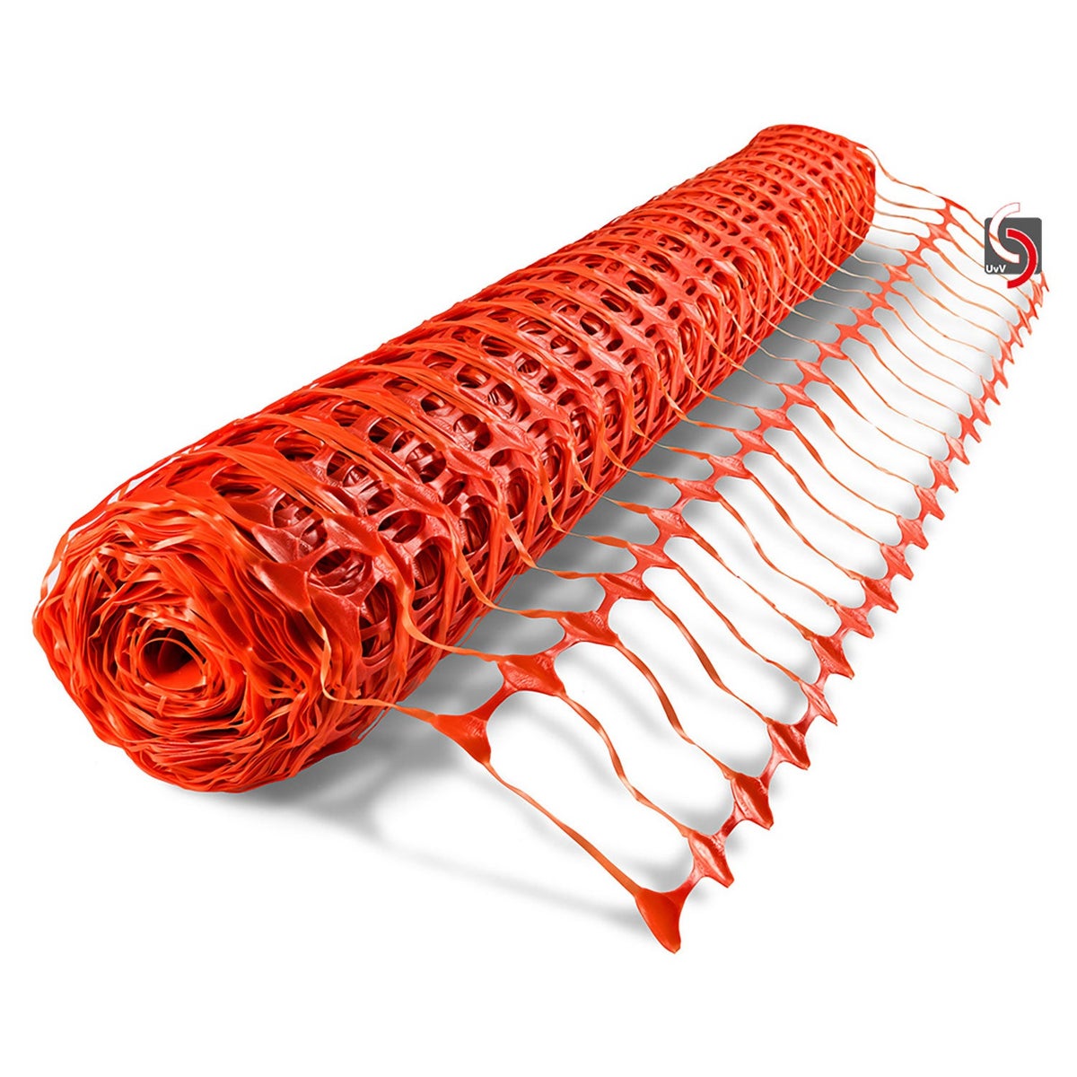 Fangzaun UvV-ELAST Absperrzaun flexibles Warnnetz 50 m Rolle x 1 m hoch | 4kg / orange
