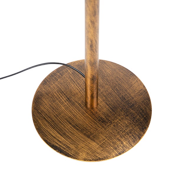 Detailansicht des Sockels einer Stehlampe