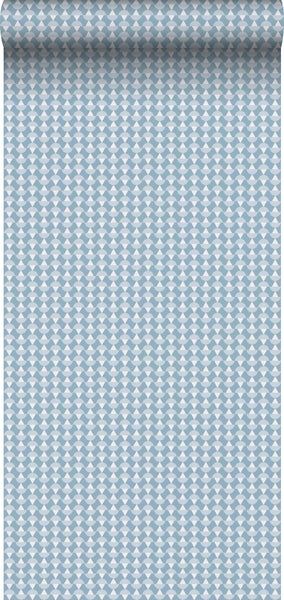 Borastapeter Tapete grafisches Motiv Graublau - 53 cm x 10.05 m - 660713