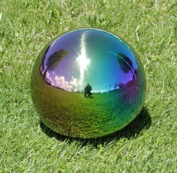 Edelstahlkugel Gartenkugel Dekokugel SferaInox 35cm rainbow 10980