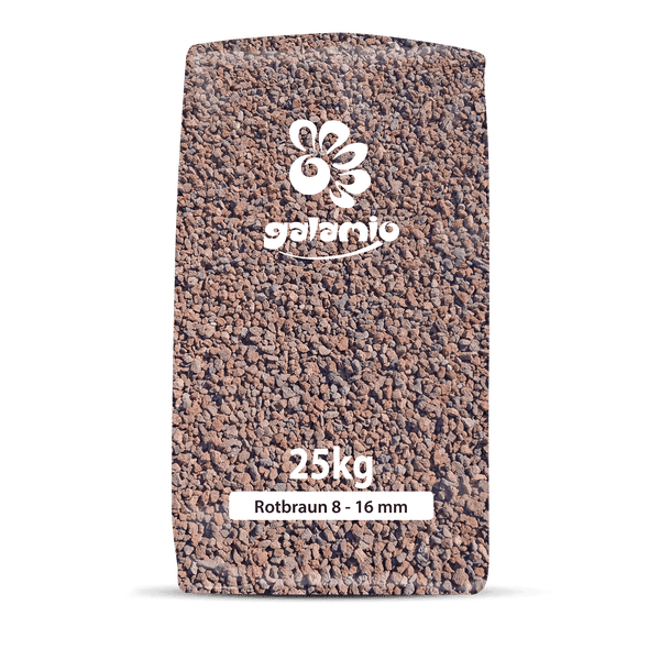 Galamio Lavamulch Rotbraun 8 - 16 mm 25kg x 12 Sack 300kg Palette