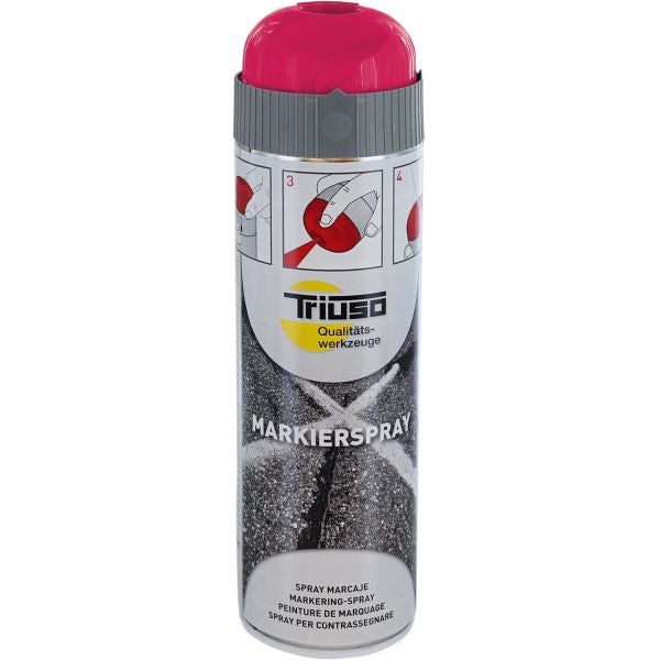 Triuso Signierspray neon-rot 500 ml - 1 Dose