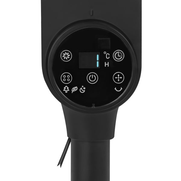 VONROC Hochwertiger Standventilator - 98cm - Bodenventilator - Sehr leise - Inklusive Fernbedienung - 3 Geschwindigkeitsstufen - Schwenkfunktion - Um 180° neigbar - Schwarz
