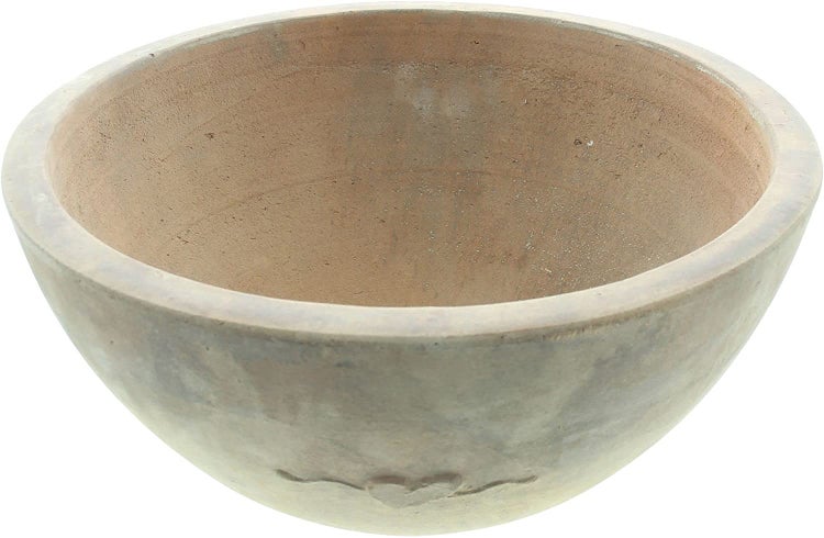 Dekoleidenschaft Pflanzschale Herz aus Terracotta mit Antik Finish, Ø 32 cm, Blumenschale, Pflanzgefäß, Gartendeko für Draußen