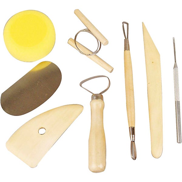 Creativ Company Töpfer- und Modellier-Set, 8-teilig