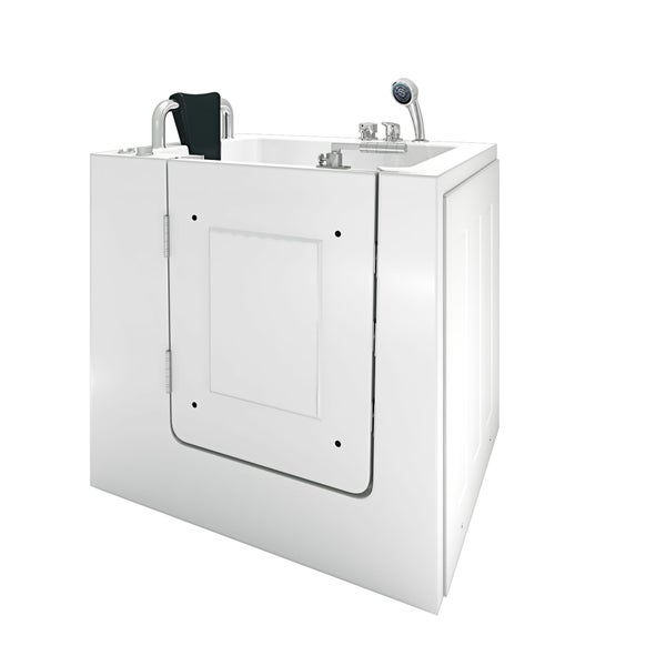 Begehbare Badewanne mit Tür und Brausegarnitur