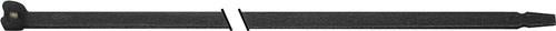 SAPISELCO 100x Kabelbinder Länge 186 mm Breite 4,5 mm schwarz mit Stahlnase - MET.3.2123R