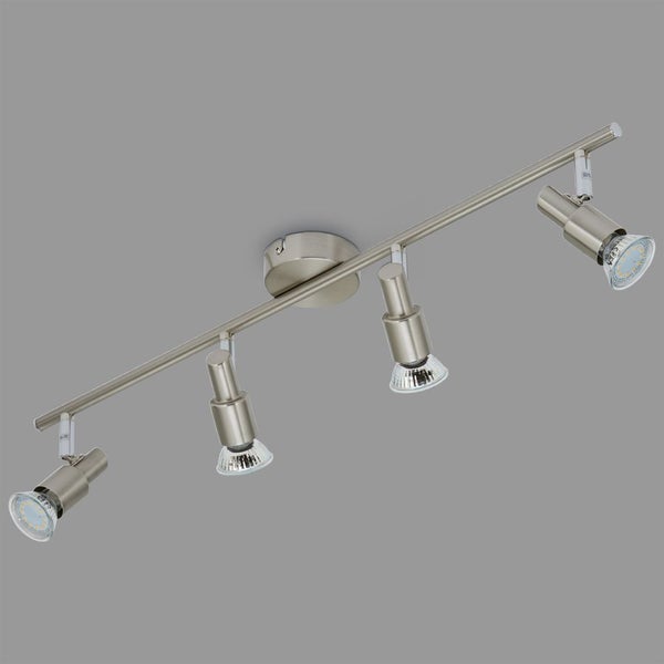 LED Deckenleuchte Spotleuchte dreh-& schwenkbar 4xGU10 12W Matt-Nickel Briloner