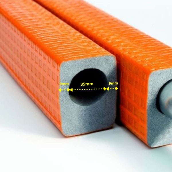 EXZENTROFLEX® Compact 2m Ø 35 mm 9 mm Dämmung