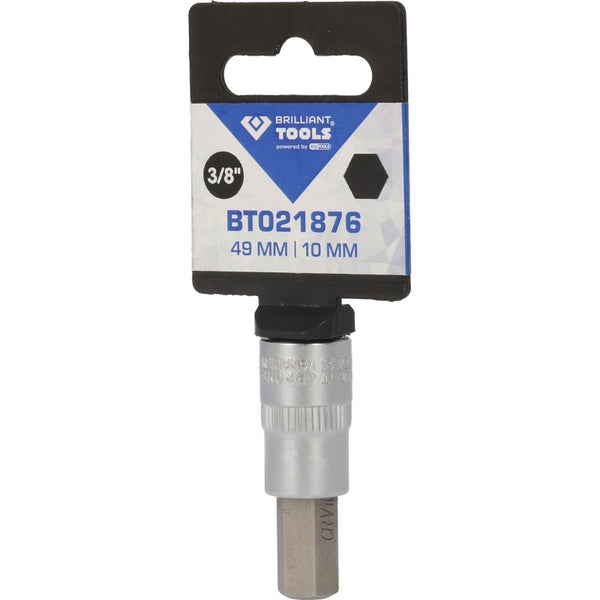 BRILLIANT TOOLS 3/8 Innensechskant Bit-Stecknuss 10 mm - BT021876