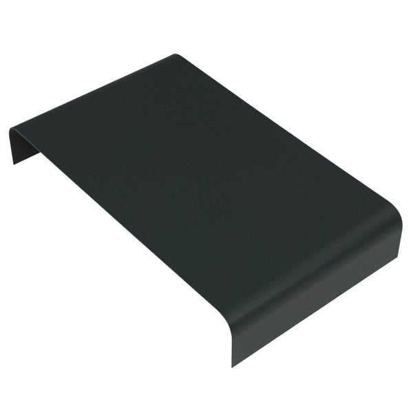 Dunkelgraue Abdeckung aus Metall