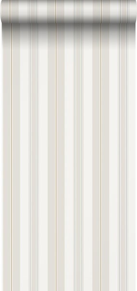 Borastapeter Tapete Streifen Beige - 53 cm x 10.05 m - 660929