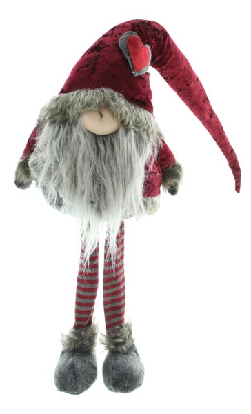 FRANK FLECHTWAREN | Santa Stelzenbeine, H: 75 cm, TEXTIL