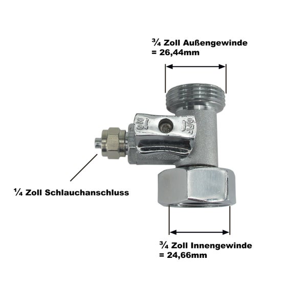 T-Stück 3/4IGx3/4AGx1/4 Klemmverb. (JACO) Wasseranschluss