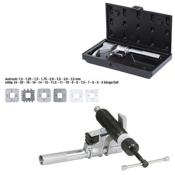Außenmikrometer in schwarzem Aufbewahrungskasten