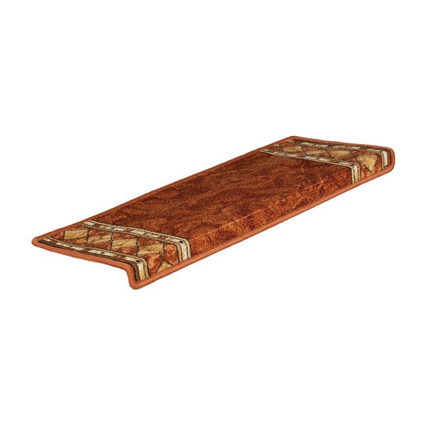FLOORDIREKT Stufenmatte Rügen - Selbstklebend - Strapazierfähig - Terra - Rechteckig - 65 x 23,5 cm