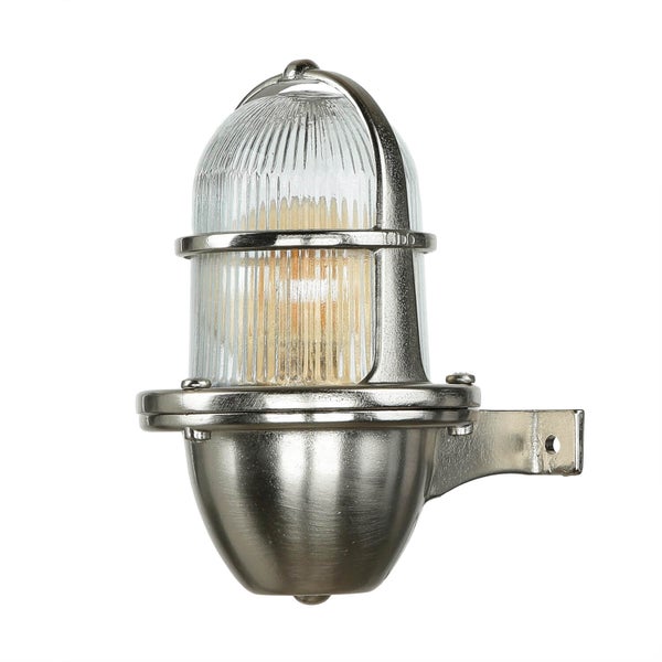 Wandleuchte aus Glas und Metall