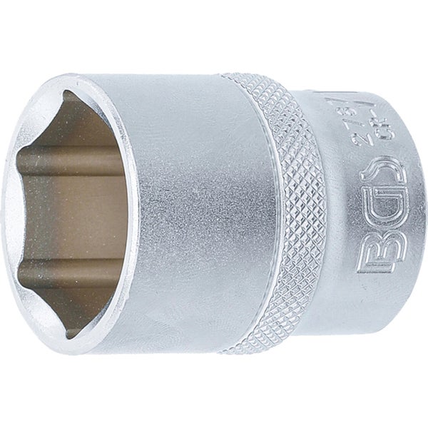 BGS Steckschlüssel-Einsatz Sechskant Antrieb Innenvierkant 12,5 mm (1/2) SW 1 - 2787