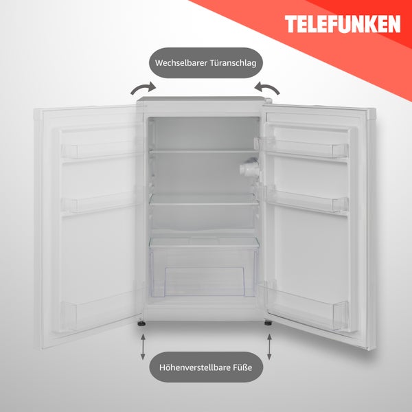 Telefunken CF-31-121-W Kühlschrank ohne Gefrierfach Freistehend 90 L Gesamt-Nutzinhalt Temperaturregelung