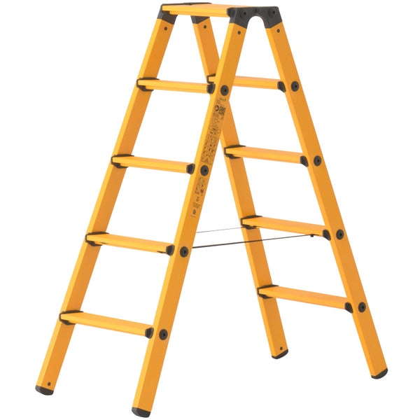 Stehleiter mit fünf Stufen
