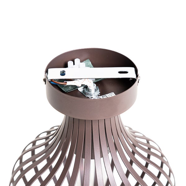 Deckenleuchte mit Lampenfassung und Kabelanschluss