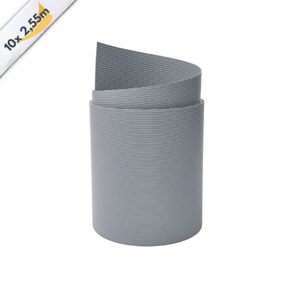 Ein graues Abdichtungsband, 10 Stück à 2,55 Meter.