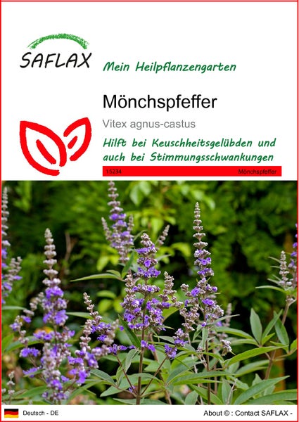 SAFLAX  - Mönchspfeffer - Vitex agnus-castus - 30 Samen