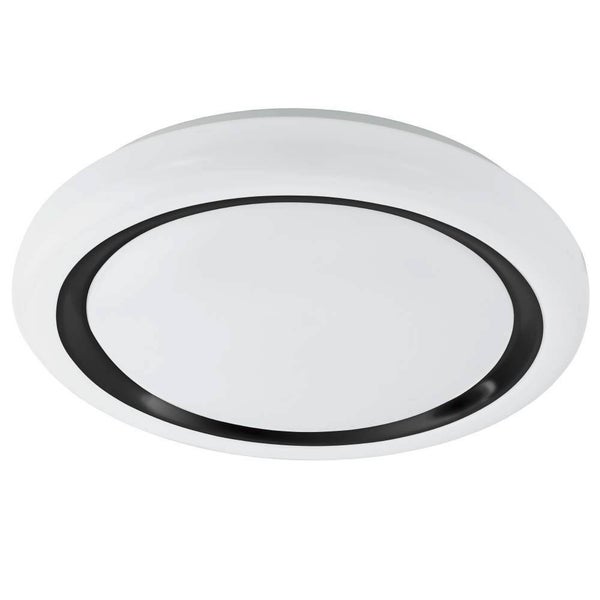 LED Deckenleuchte Capasso in Weiß und Schwarz 19,5W 2200lm 480mm