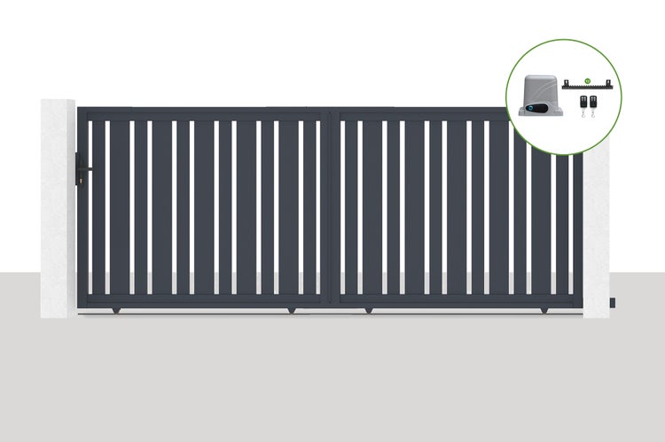 Elektrisches Schiebetor 4x1,6m VEYMONT + RANGER C300 Motorisierung