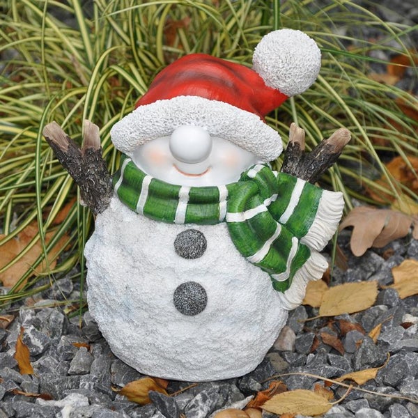 Dekofigur Gartenfigur Schneemann