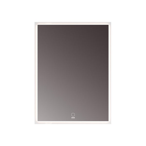 Home Deluxe - LED-Spiegel NOLA - Rechteckig 70 x 90 cm - 3 verschiedene Lichtfarben, Antibeschlagssystem - 38 Watt Gesamtleistung I Wandspiegel Badspiegel Badezimmerspiegel