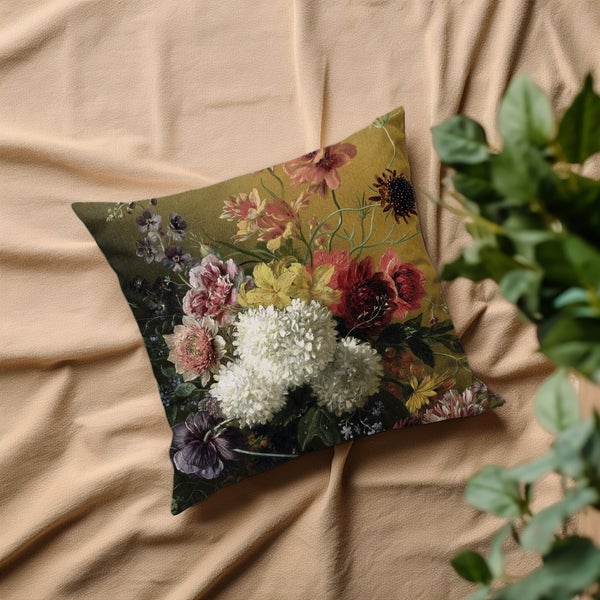 Kuschelkissen, Kissenhülle, Kissenbezug Blumenstraß PI0710_40x40cm