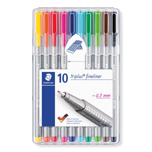 STAEDTLER Fineliner triplus 10er Set