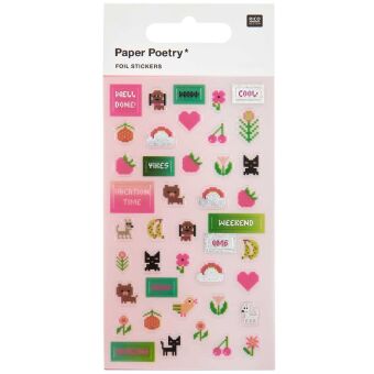 Sticker Futschikato, Pixel Power, PVC, 4 Blatt