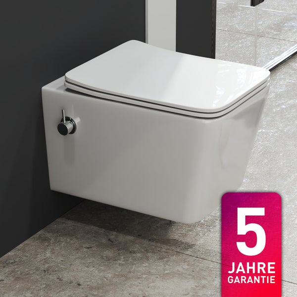 Wand-Tiefspül-WC mit fünf Jahre Garantie
