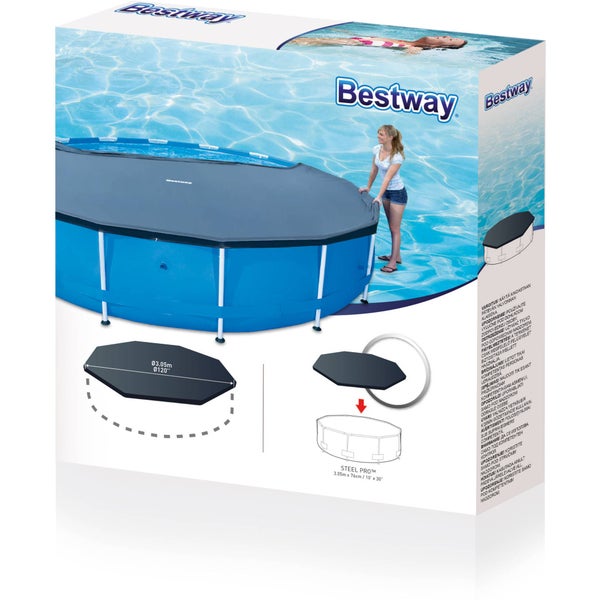 Bestway Flowclear Abdeckplane rund 305cm für Frame Pool und Fast Set<br />Pool