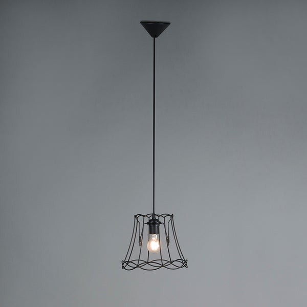 Hängeleuchte mit einem Lampenschirm aus Draht