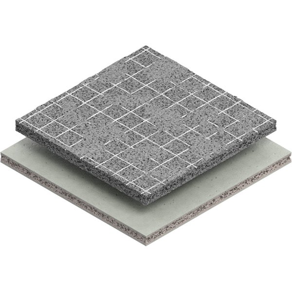 Aufbau einer Trittschalldämmplatte mit Raster