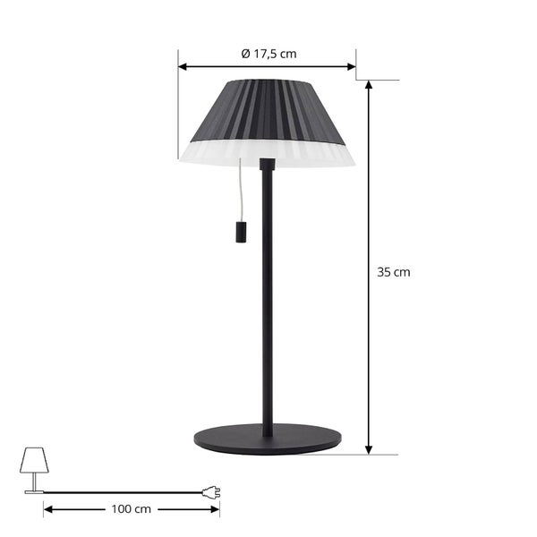 Lindby LED Ilvi (spritzwassergeschützt (Modern) in Schwarz aus Aluminium (1 flammig, ) Wohnzimmerleuchte