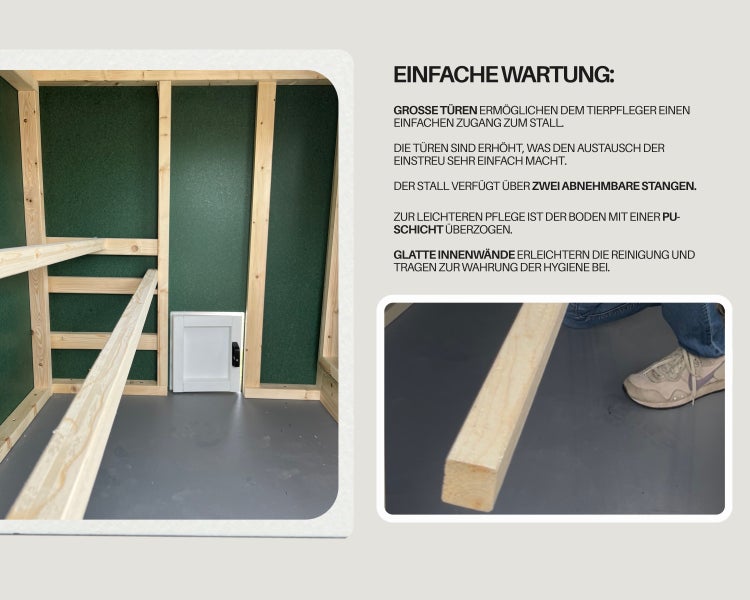 Extra große Hühnerstall EZ Chicken Home  3,78 m²  249 x 152 x 184 cm Rot hergestellt in EU