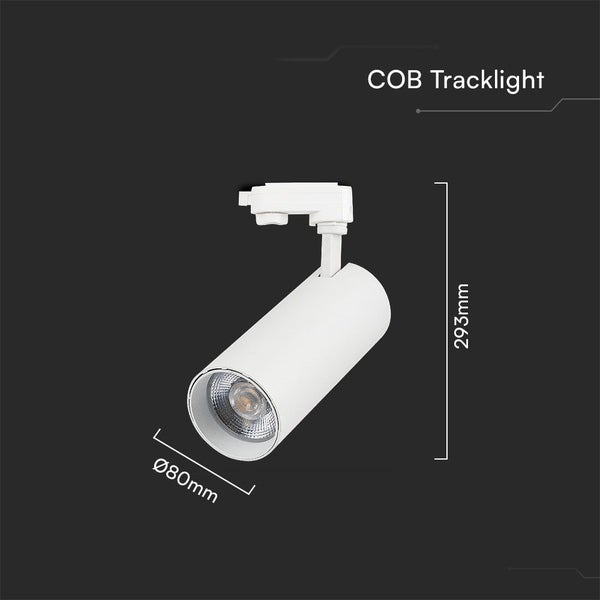 V-TAC VT-47050-W - LED-Schienenleuchten - COB-Schienenleuchten - IP20 - Weiß - 40 Watt - 3150 Lumen