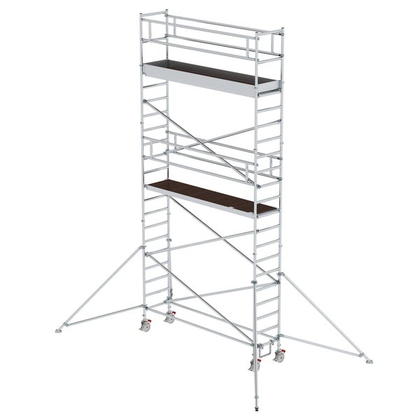 MUNK Aluminium-Rollgerüst mit Ausleger 3,00x0,75m Plattform 7,59m AH